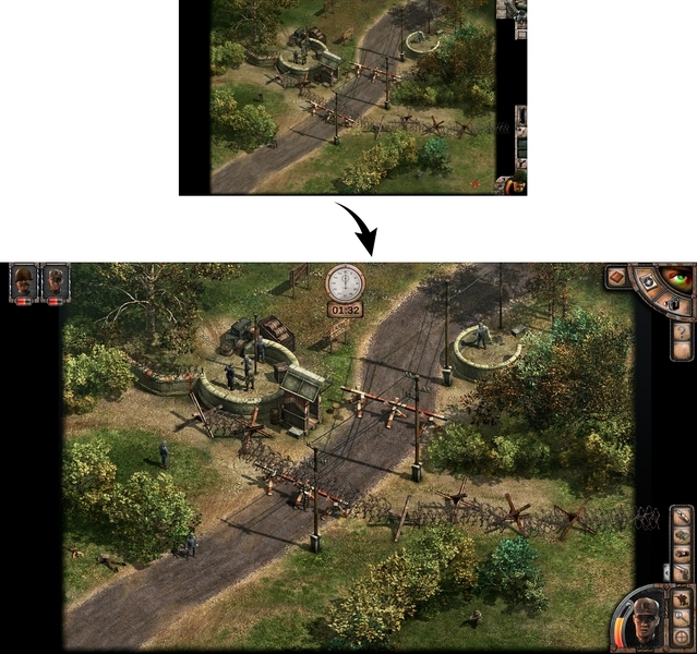 Сравнение графики оригинальной Commandos 2 и ремастера